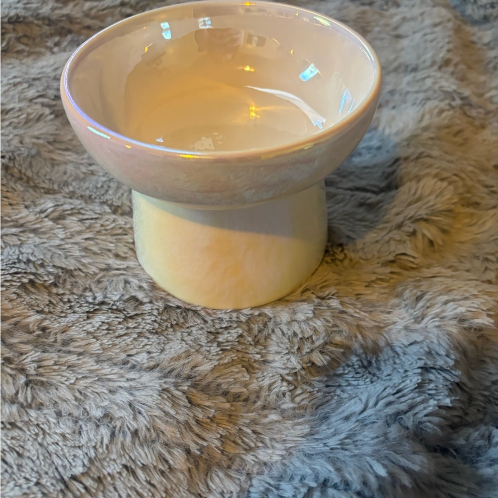 Iridescent Ceramic Pedestal Bowl